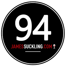 Black circle with 94 in large white numbers and jamessuckling.com